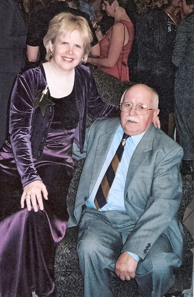 Joyce Brinkerhoff with her father, Lloyd Collin